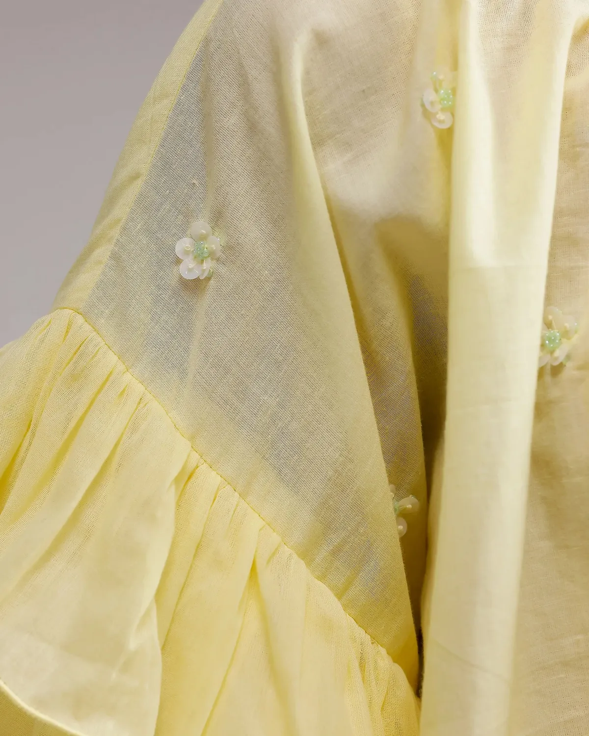 Our Dve Whisper top giallo limone taglia unica