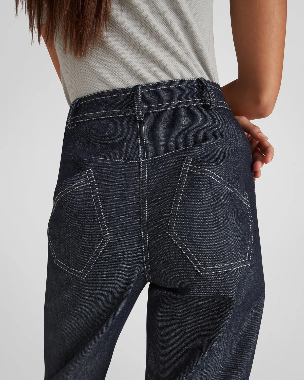 Violante Nessi Andy jeans blu cotone organico