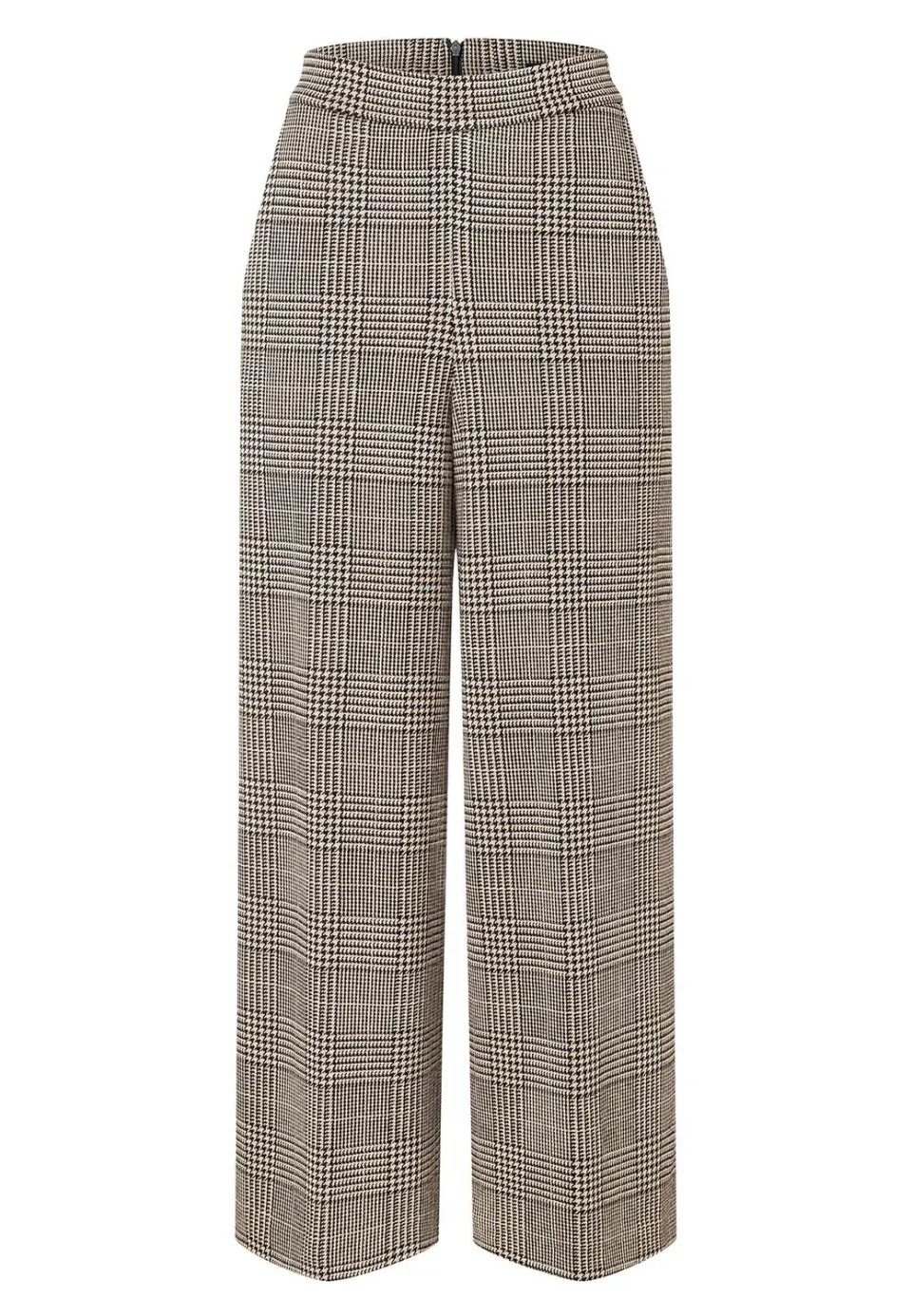 Ana Alcazar Miady culotte quadri vita alta cropped