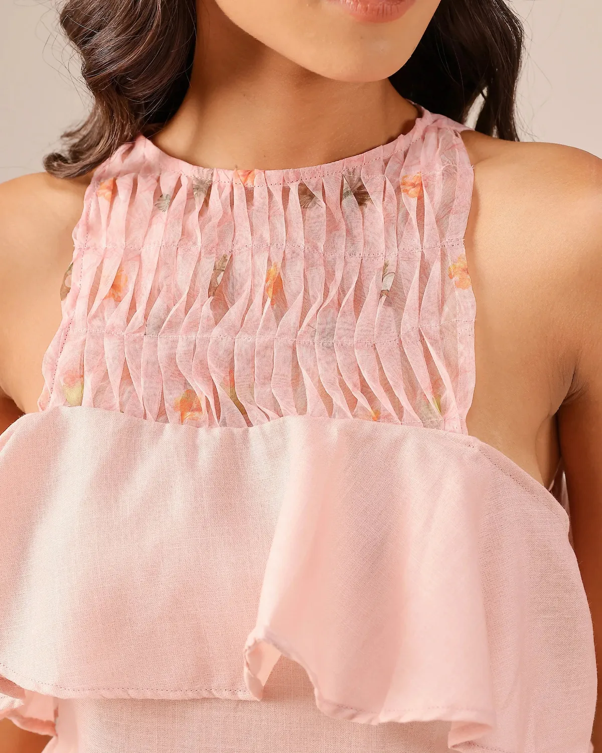 Our Dve Palm Pop completo giacca e abito rosa