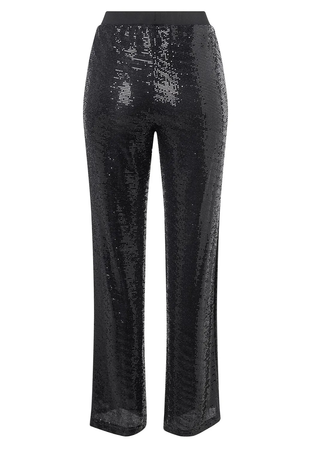 Ana Alcazar Ofyra pantaloni paillettes neri serata