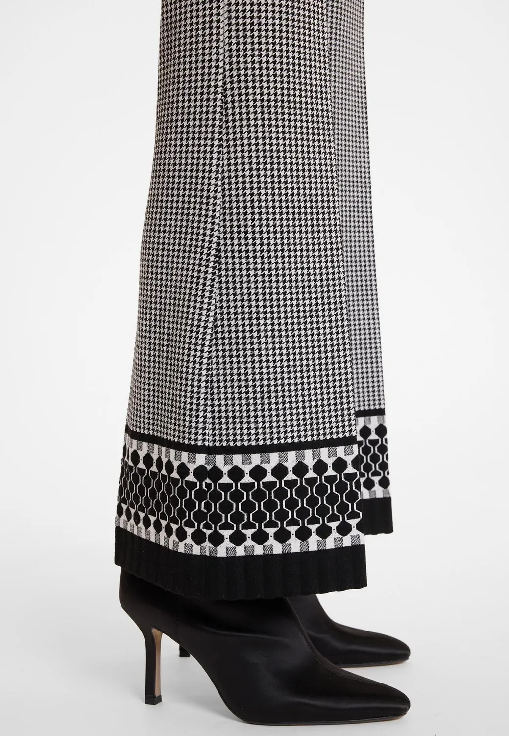 Ana Alcazar Asfona pantaloni cropped pied-de-poule