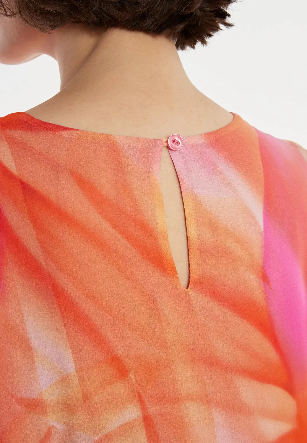 Ana Alcazar Zelmia abito tunica chiffon floreale