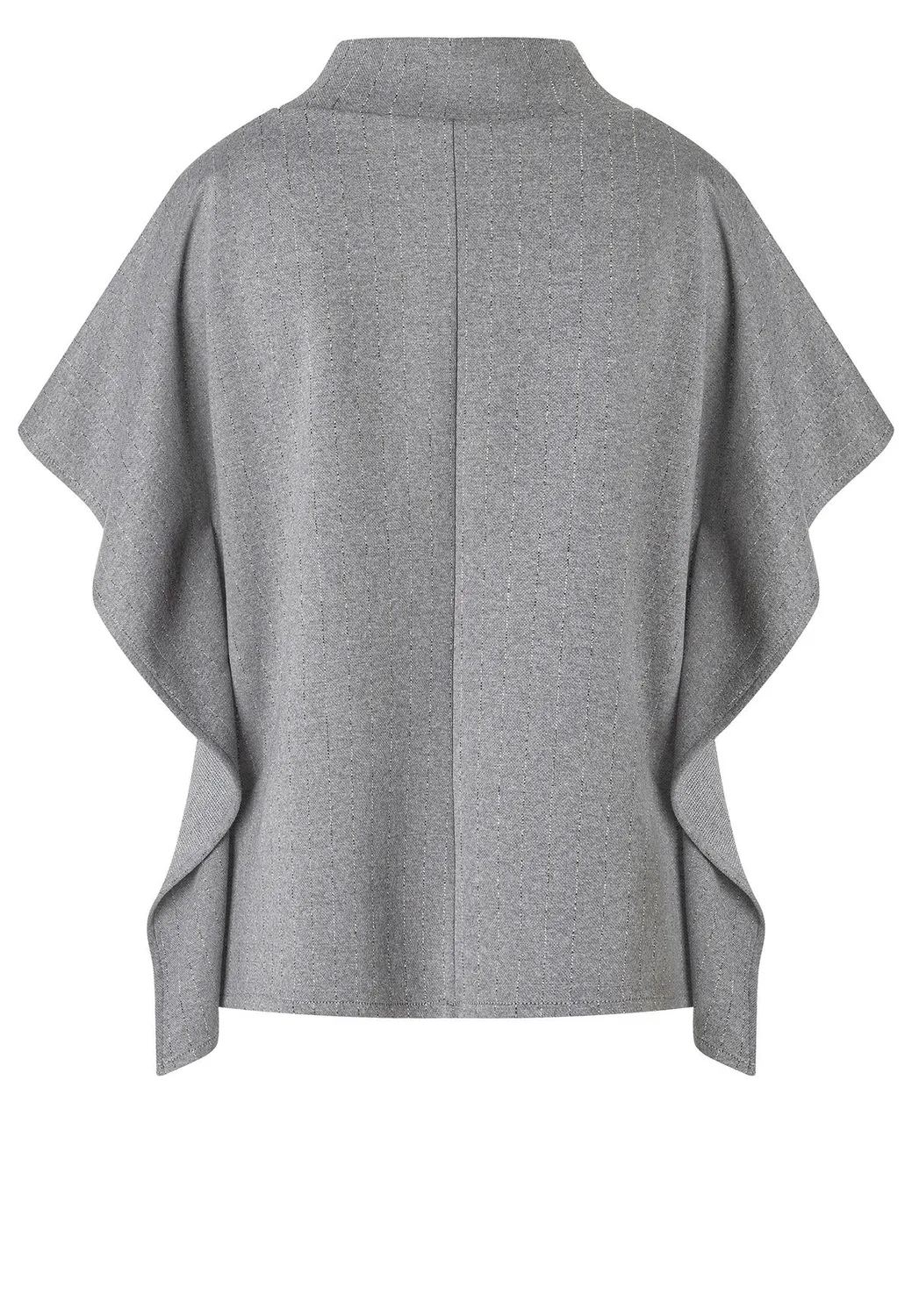 Ana Alcazar Antesa top grigio lurex gessato