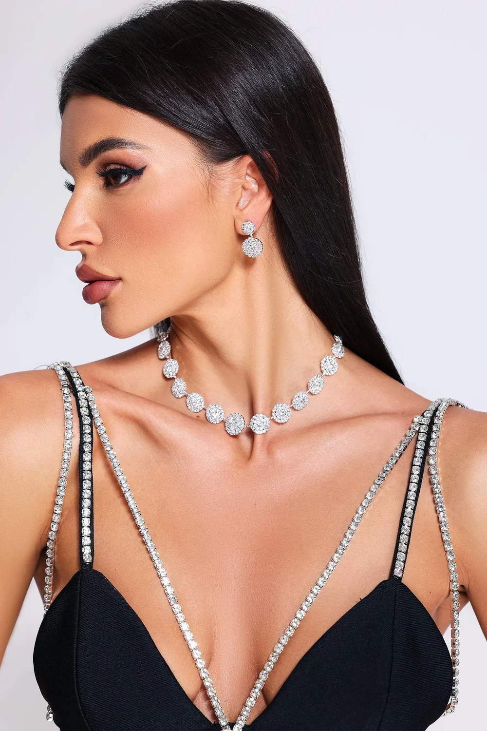 Bella Barnett Ludmilla parure gioielli strass argento