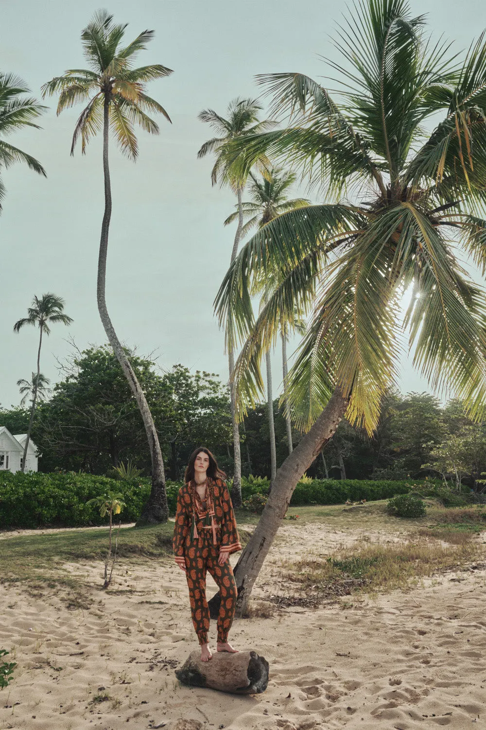 Johanna Ortiz Oasis Of The Rider pantaloni cotone verde