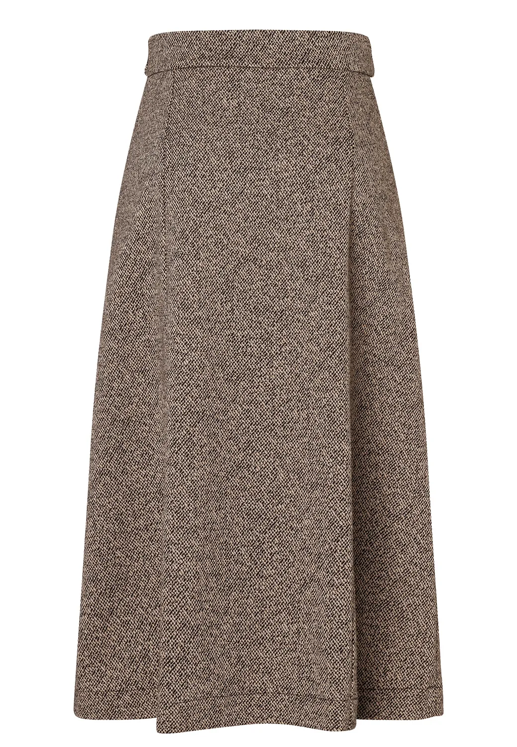 Ana Alcazar Efilaris gonna midi tweed svasata