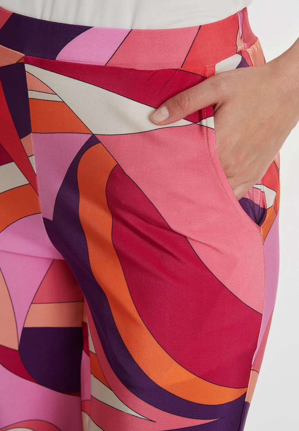 Ana Alcazar Prasia pantaloni jersey pastel retrò