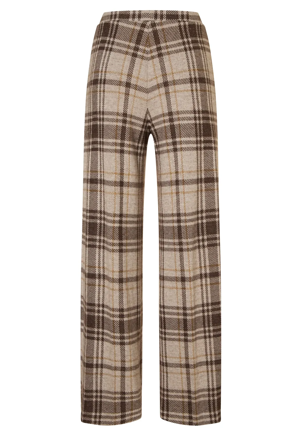 Ana Alcazar Emina pantaloni Marlene quadri beige