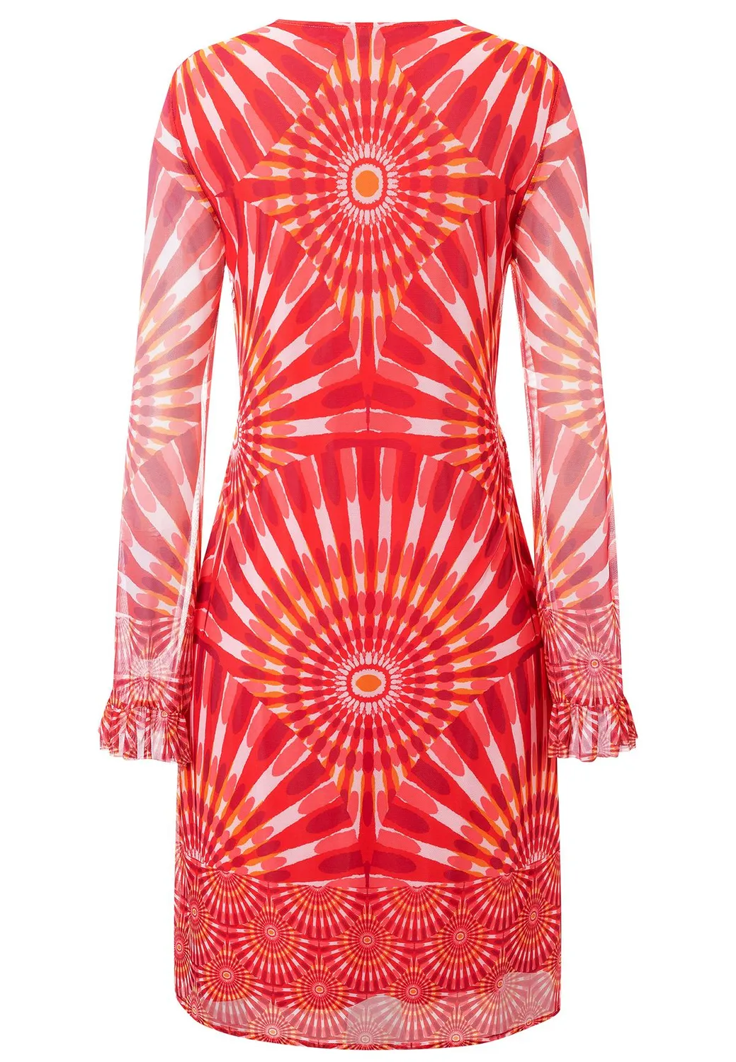Ana Alcazar Pesina abito tunica batik rosso