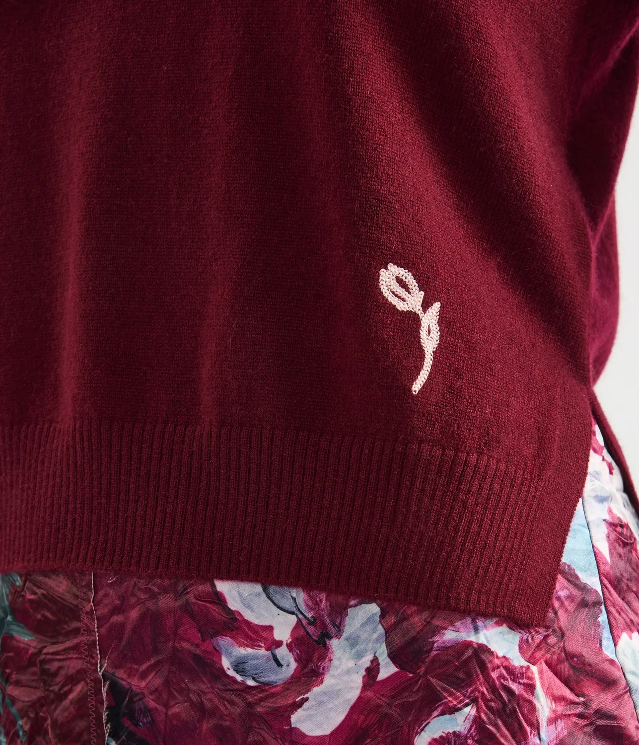 Erdem Cashmere Crew Neck Jumper maglione cashmere ciclamino