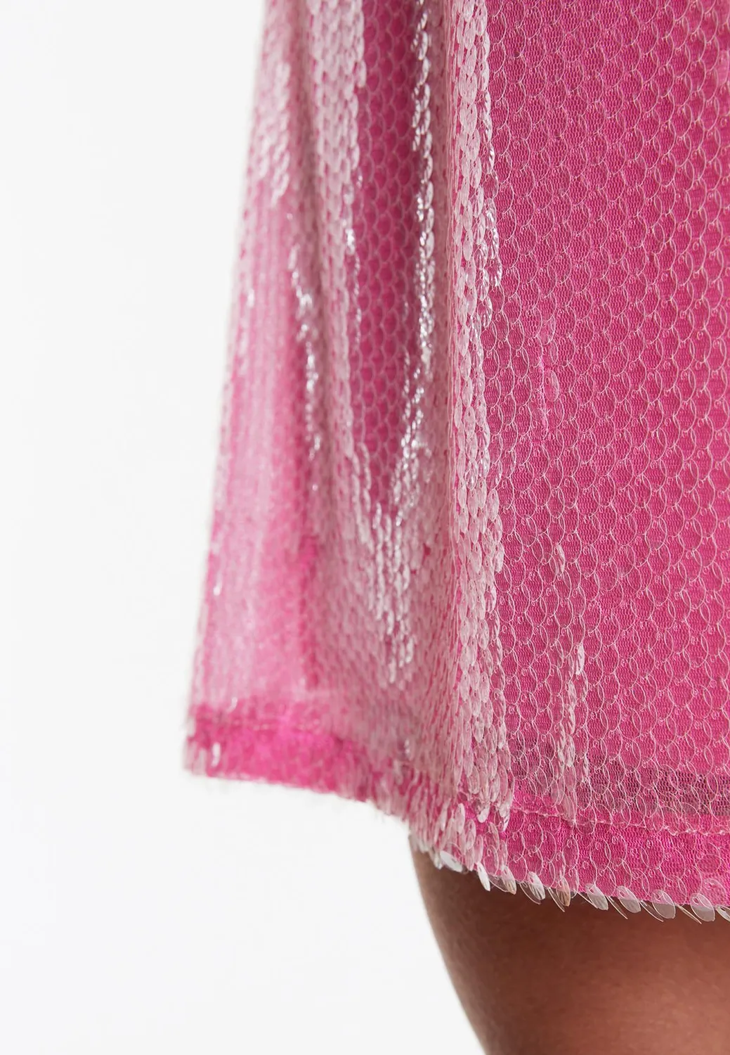 Ana Alcazar Wacary abito paillettes rosa