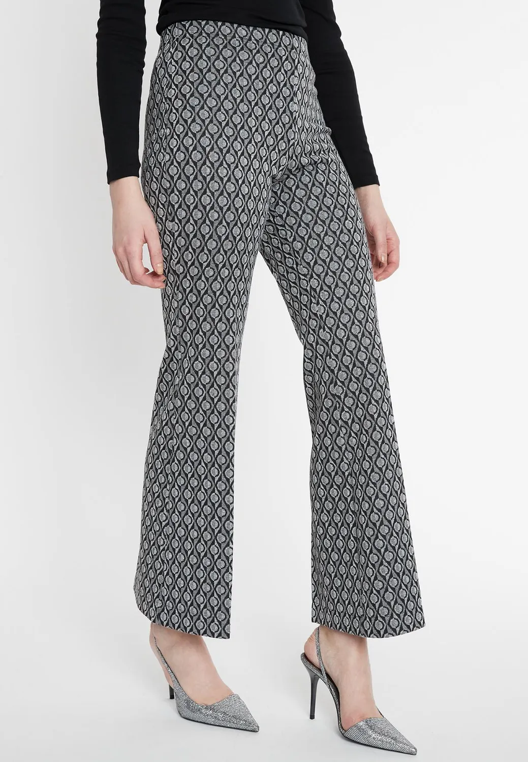 Ana Alcazar Sofie pantaloni skinny fantasia grigia