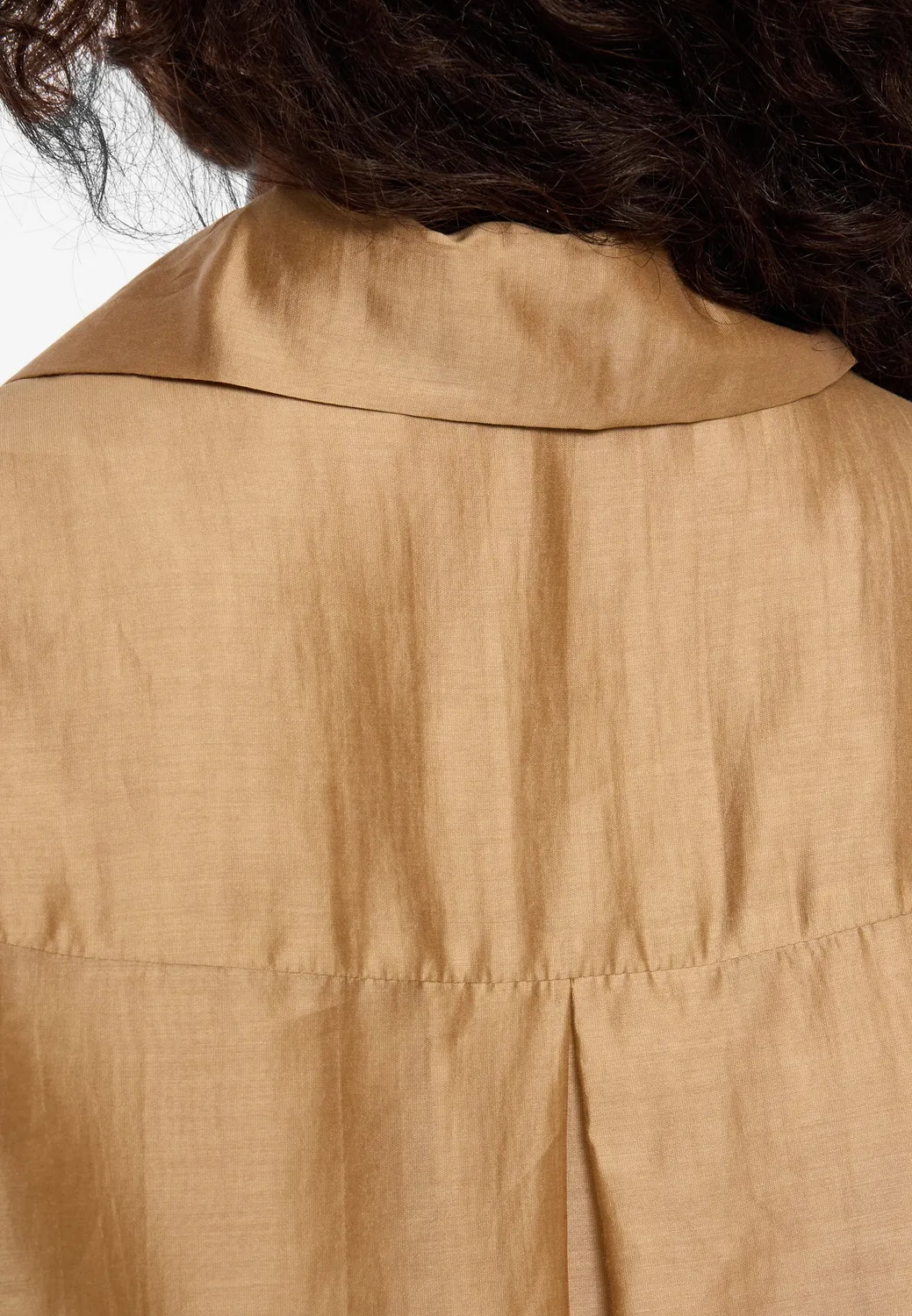 Ana Alcazar Dazah abito camicia cappuccino lyocell