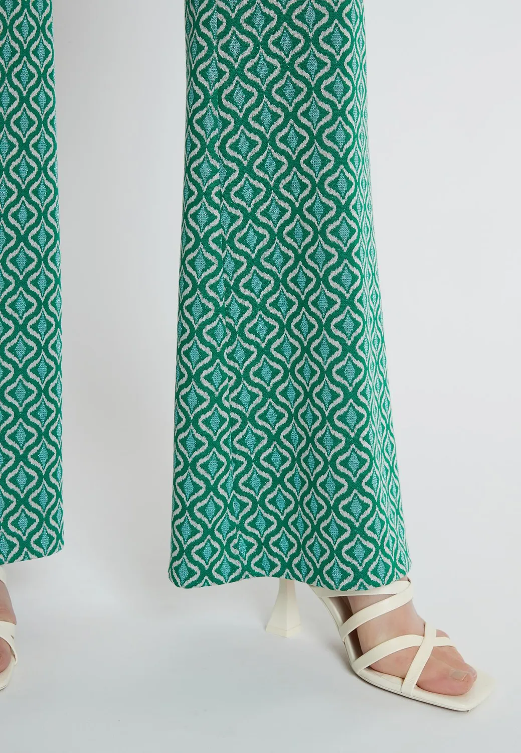 Ana Alcazar Kafla pantaloni svasati fantasia retro