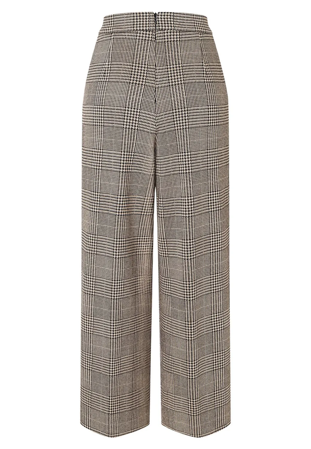 Ana Alcazar Miady culotte quadri vita alta cropped