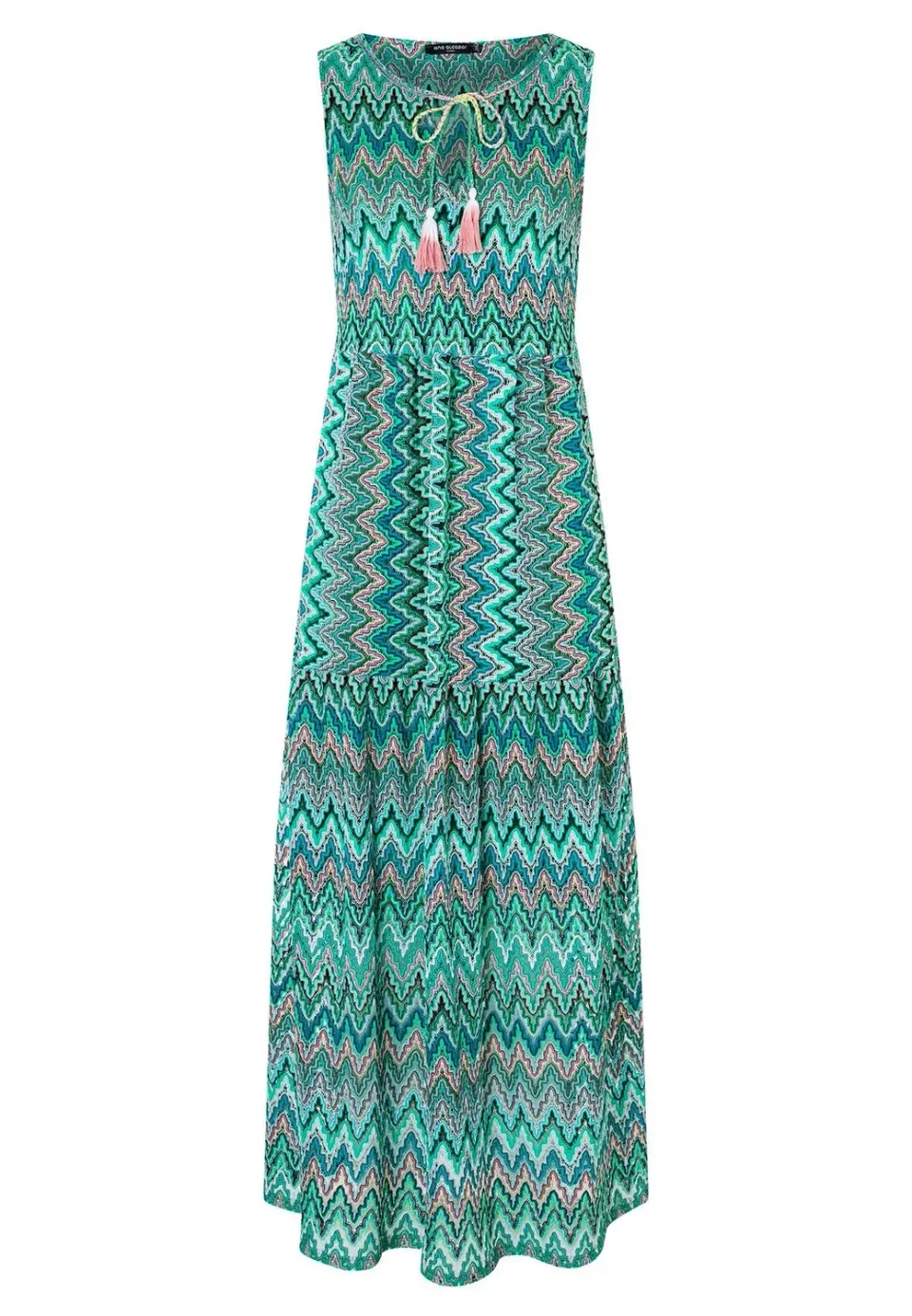 Ana Alcazar Kyrta abito maxi impero con cut-out