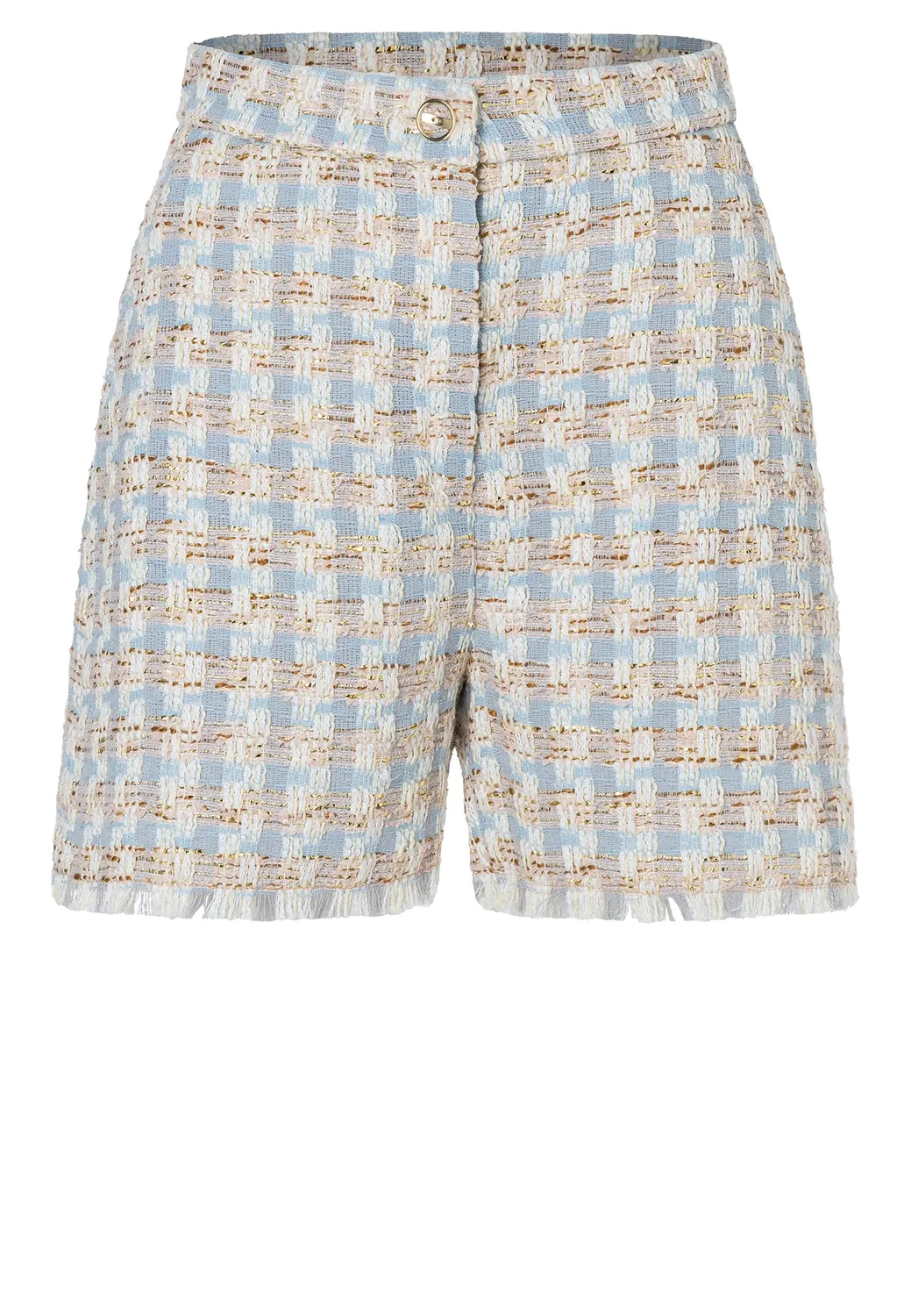 Ana Alcazar Ditah Shorts Bouclé Azzurro