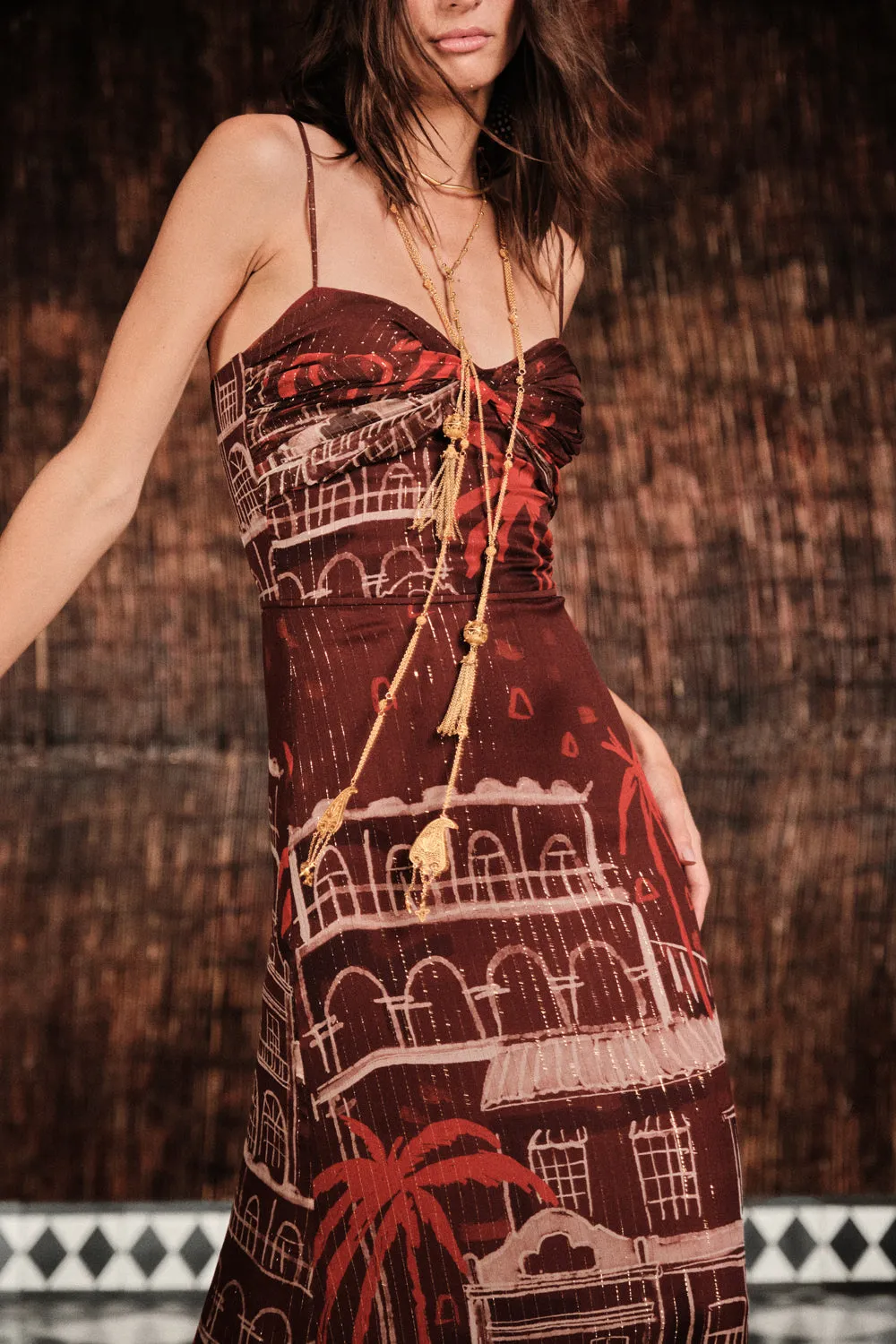 Johanna Ortiz Revolution Rounds collana ottone oro lunga