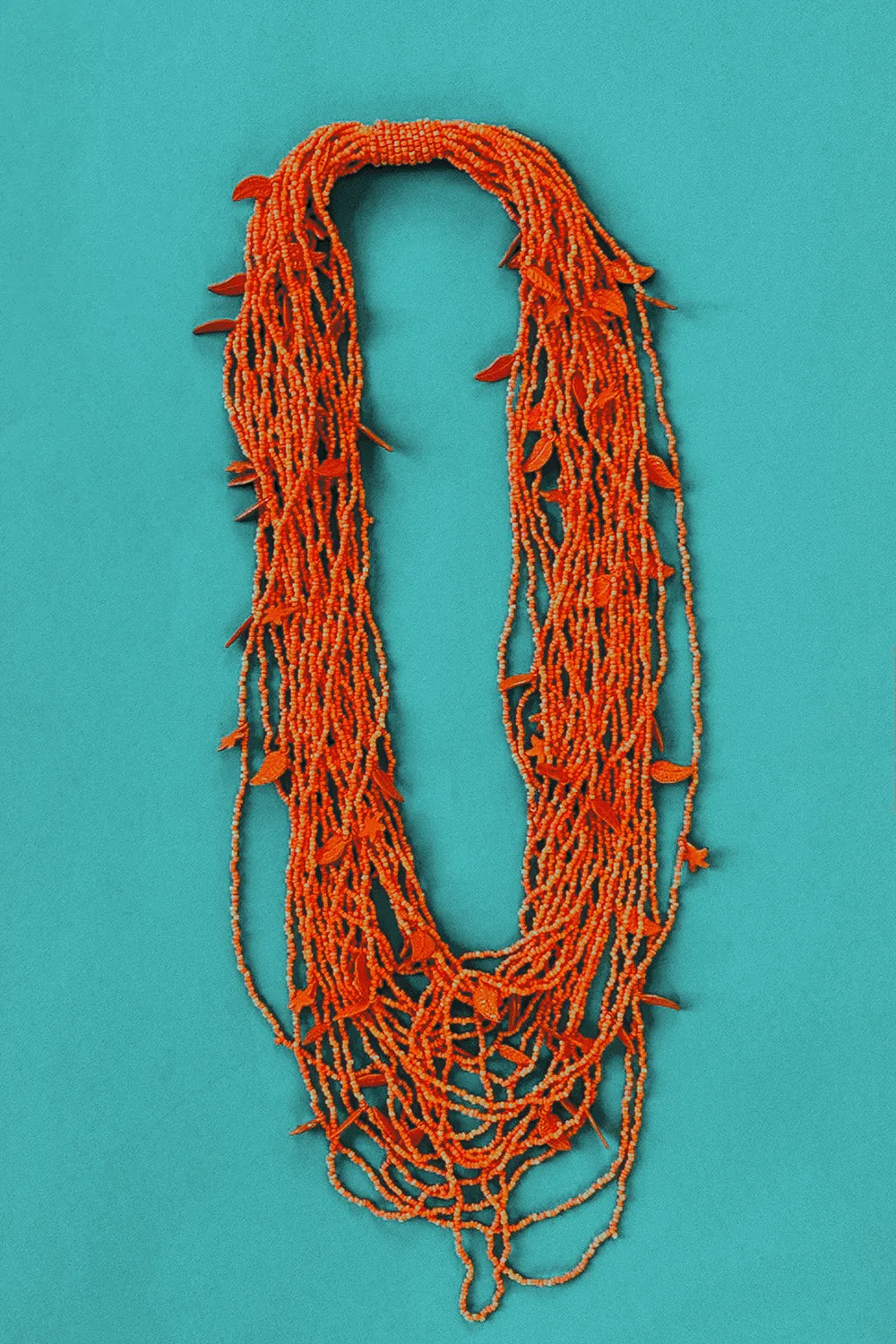 Antica Sartoria DV730 collana lunga multifilo bianca