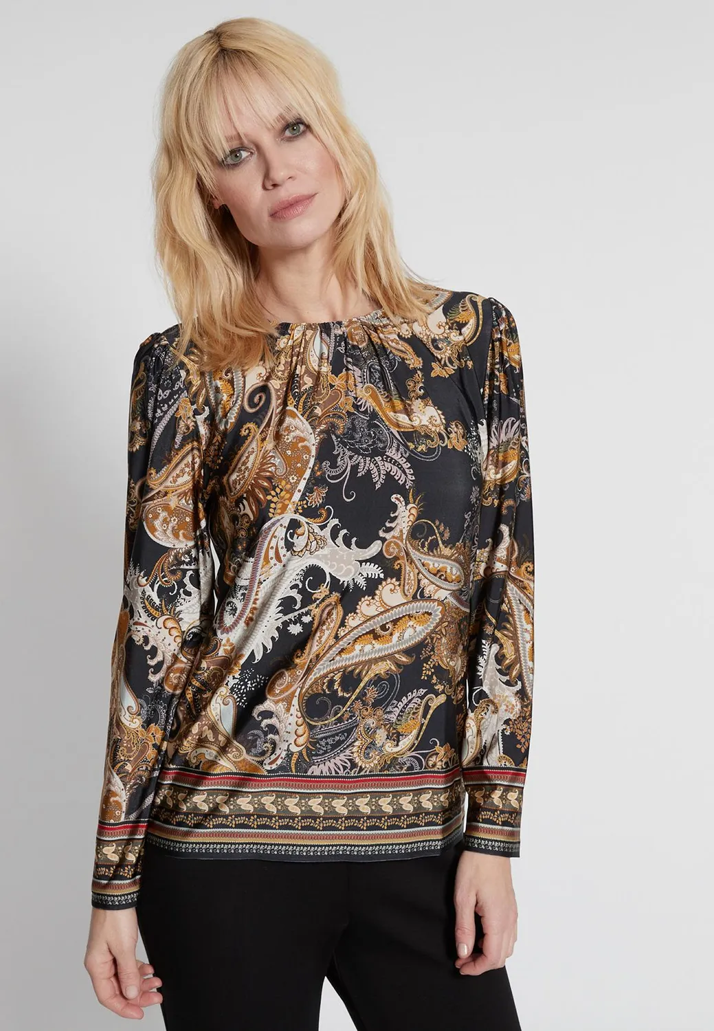 Ana Alcazar Hibika camicia fantasia paisley