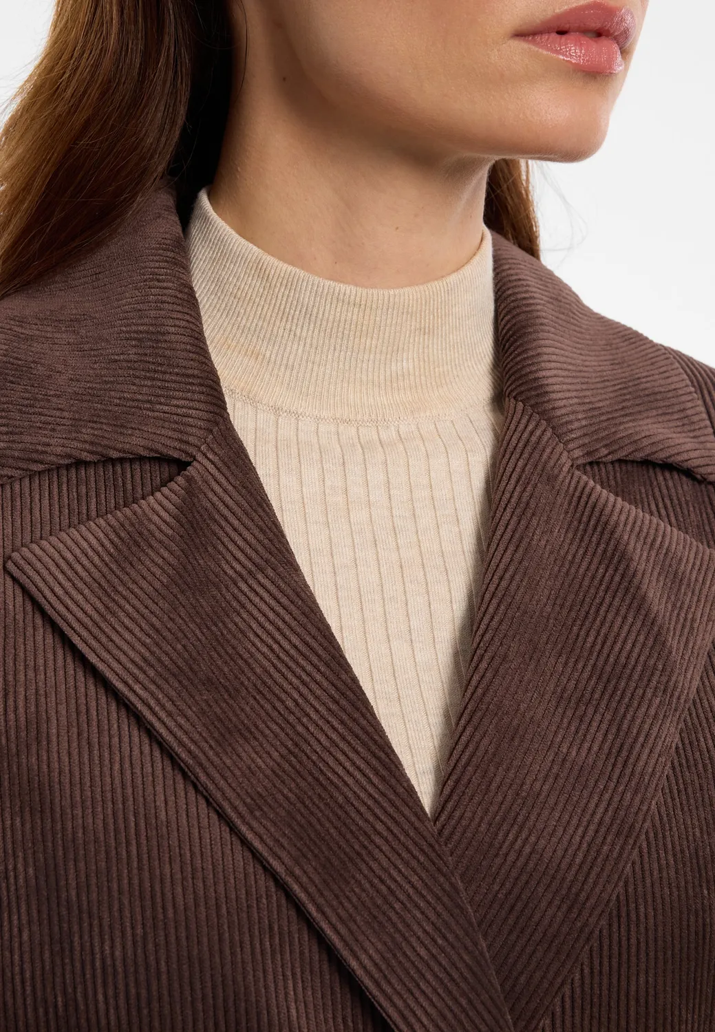 Ana Alcazar Enlivoa blazer velluto marrone