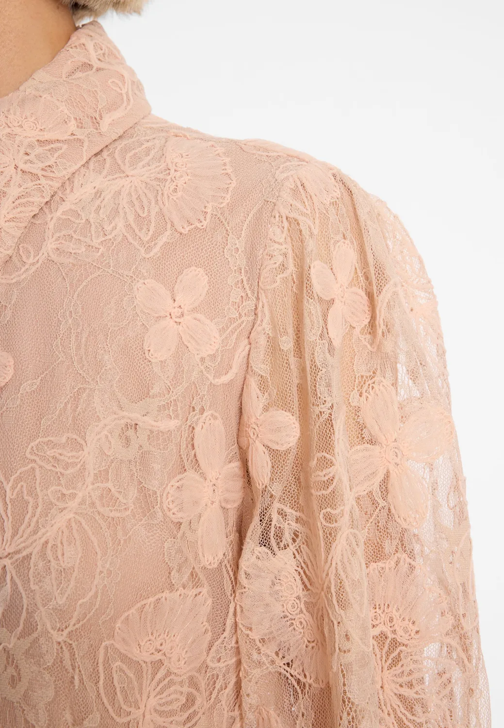 Ana Alcazar Dotta camicetta pizzo rosa