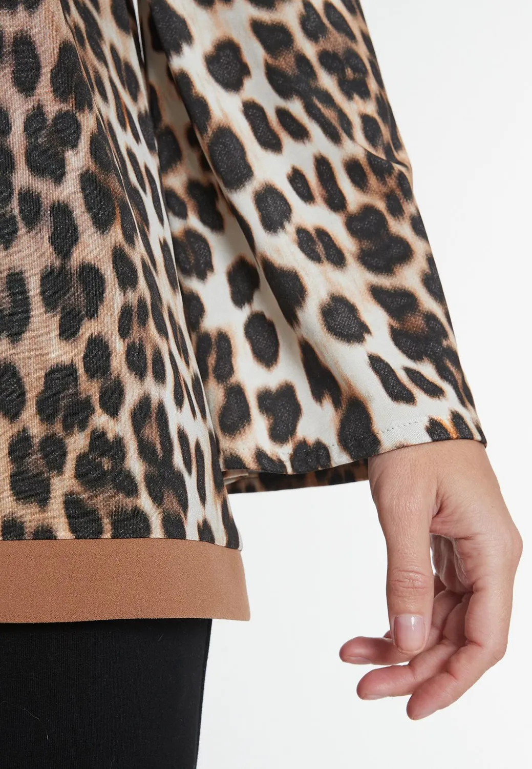 Ana Alcazar Modori top animalier svasato