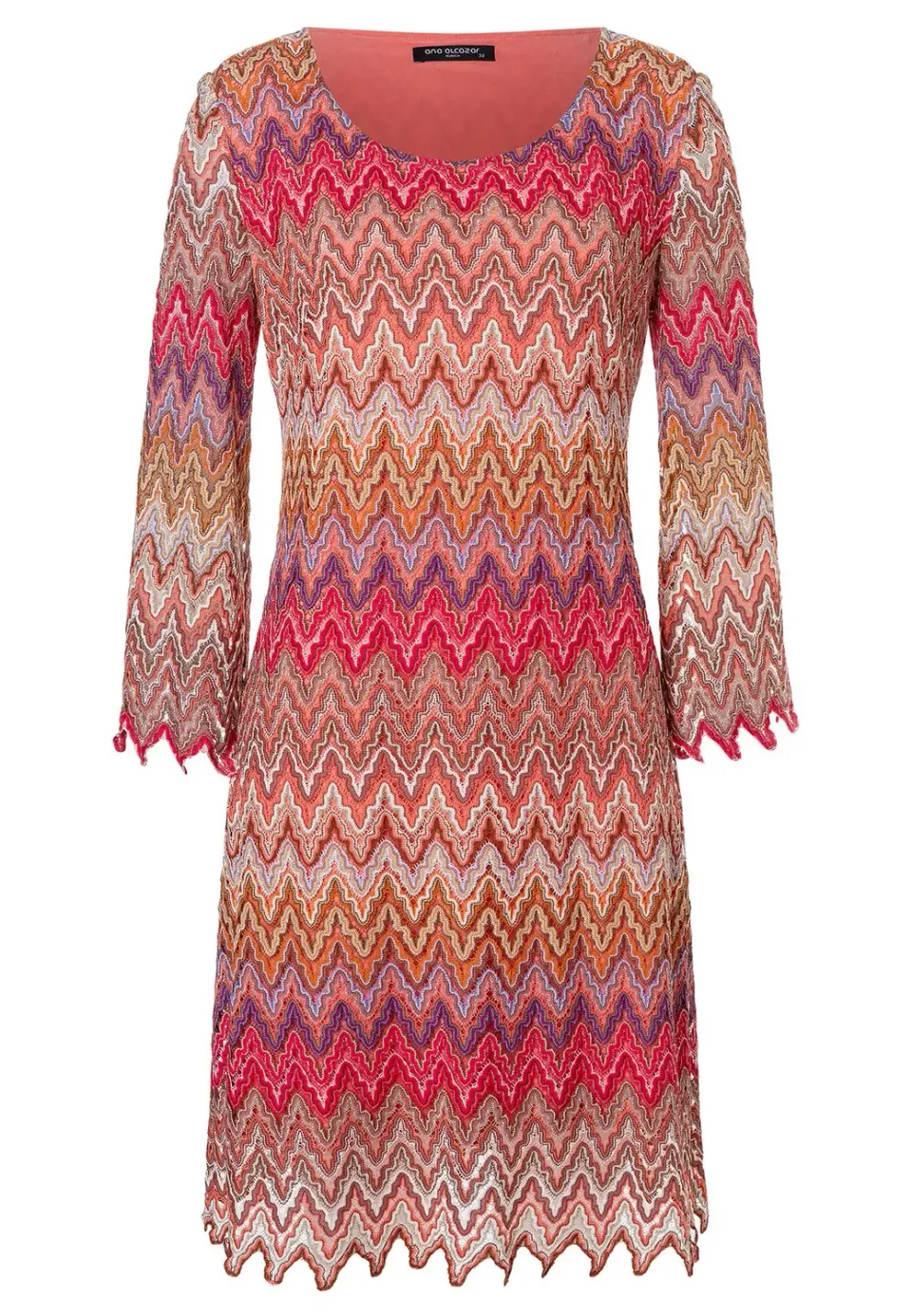 Ana Alcazar Zanisa tunica maglia rossa zigzag