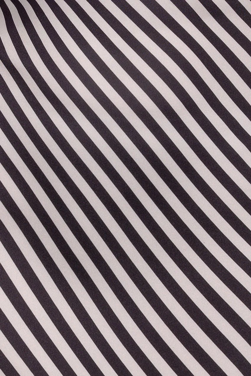 Goddiva costume Halloween mini righe nero bianco