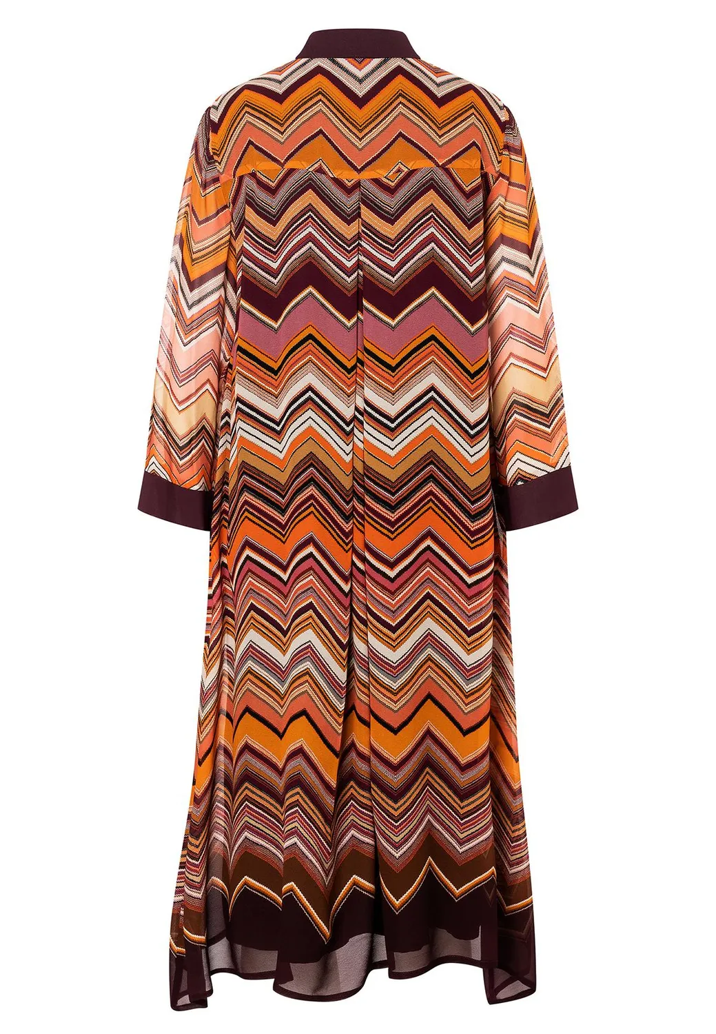 Ana Alcazar Manea chemisier chiffon zigzag