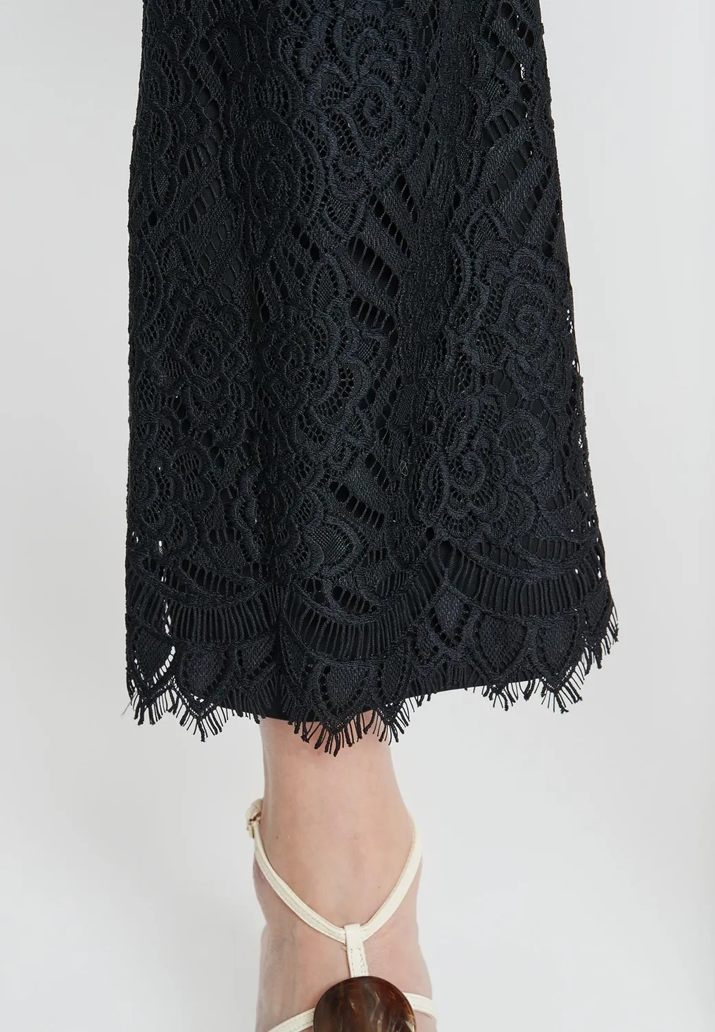 Ana Alcazar Kadane pantaloni pizzo nero
