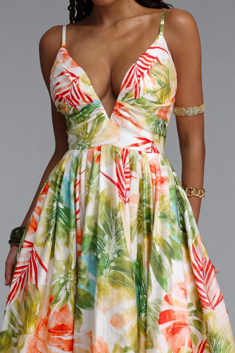 Bella Barnett Kamaria abito maxi floreale spalline
