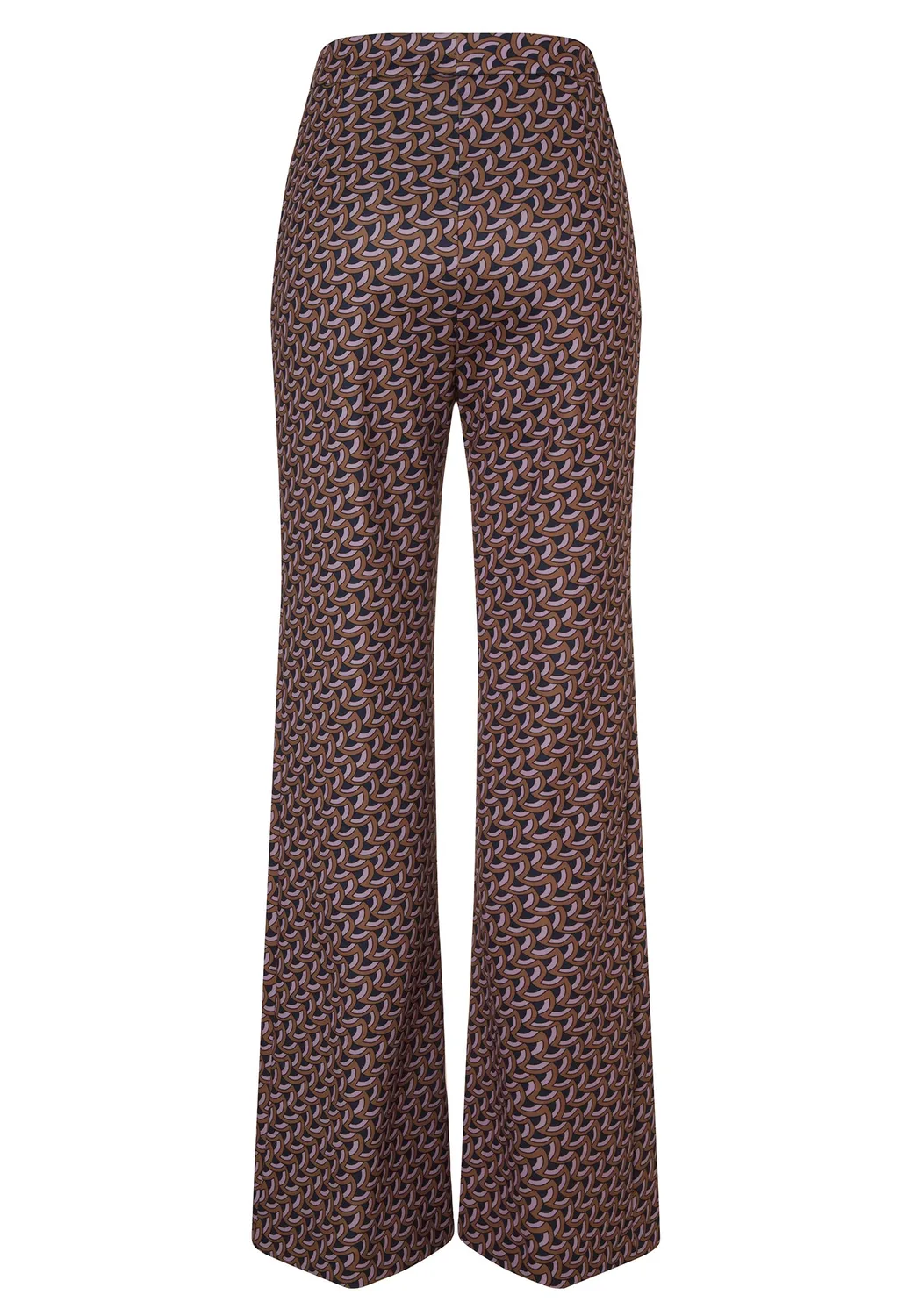 Ana Alcazar Elofina pantaloni bootcut stampa grafica bordeaux
