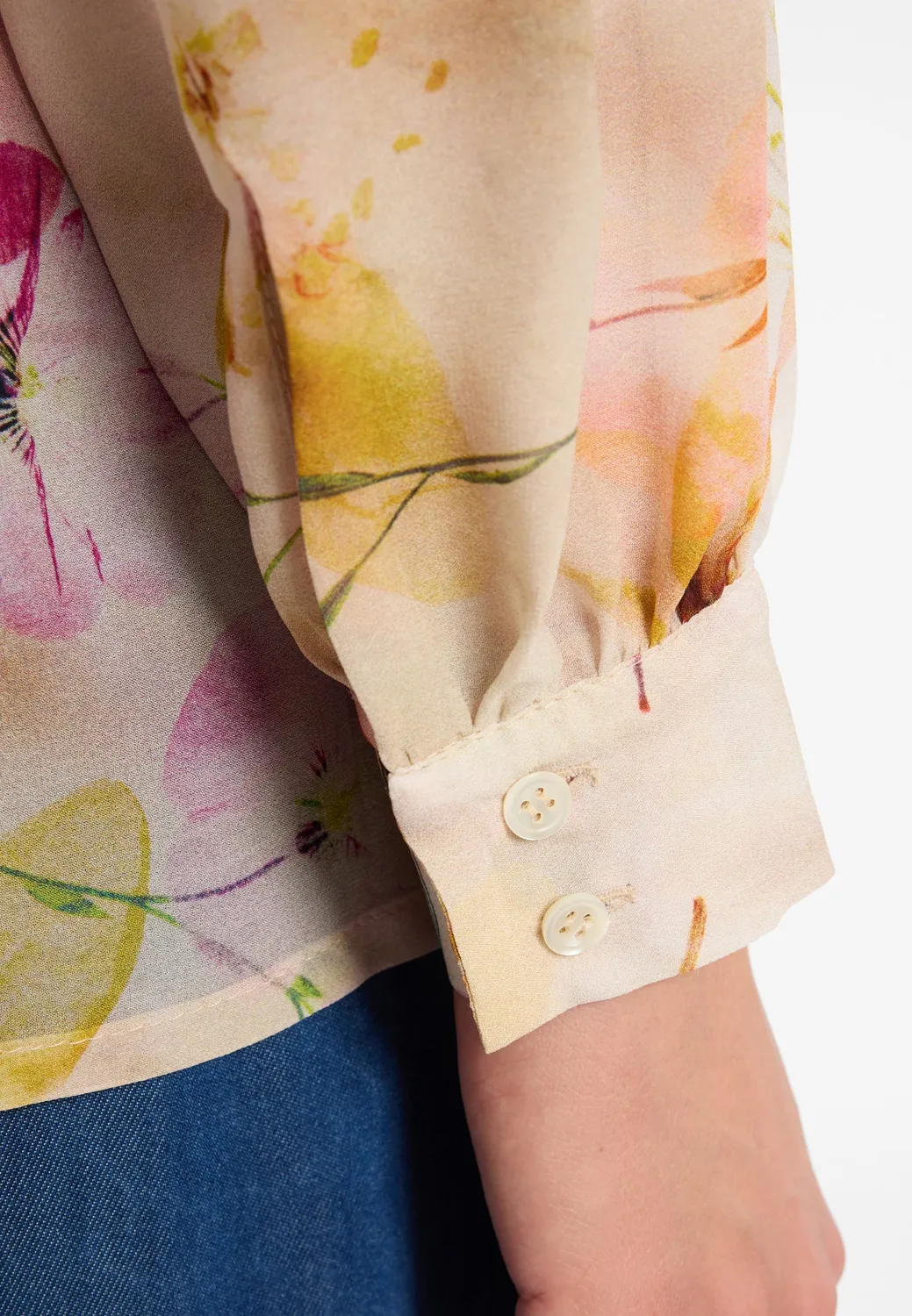 Ana Alcazar Dovra blusa chiffon fantasia floreale