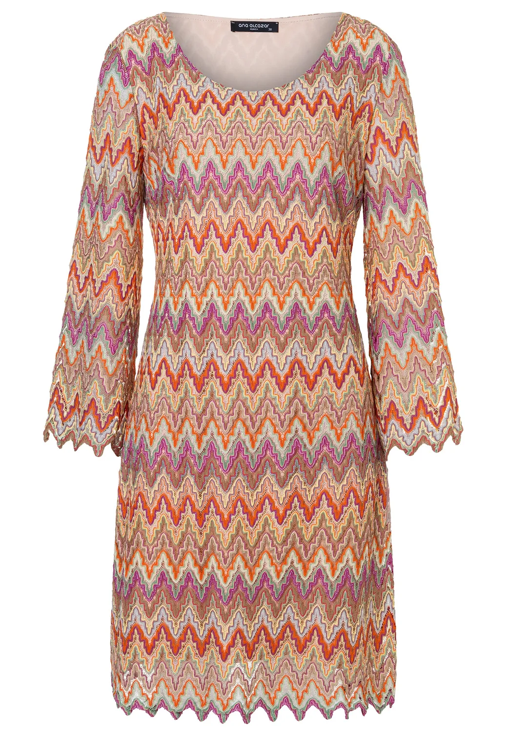 Ana Alcazar Dinra abito tunica maglia arancione