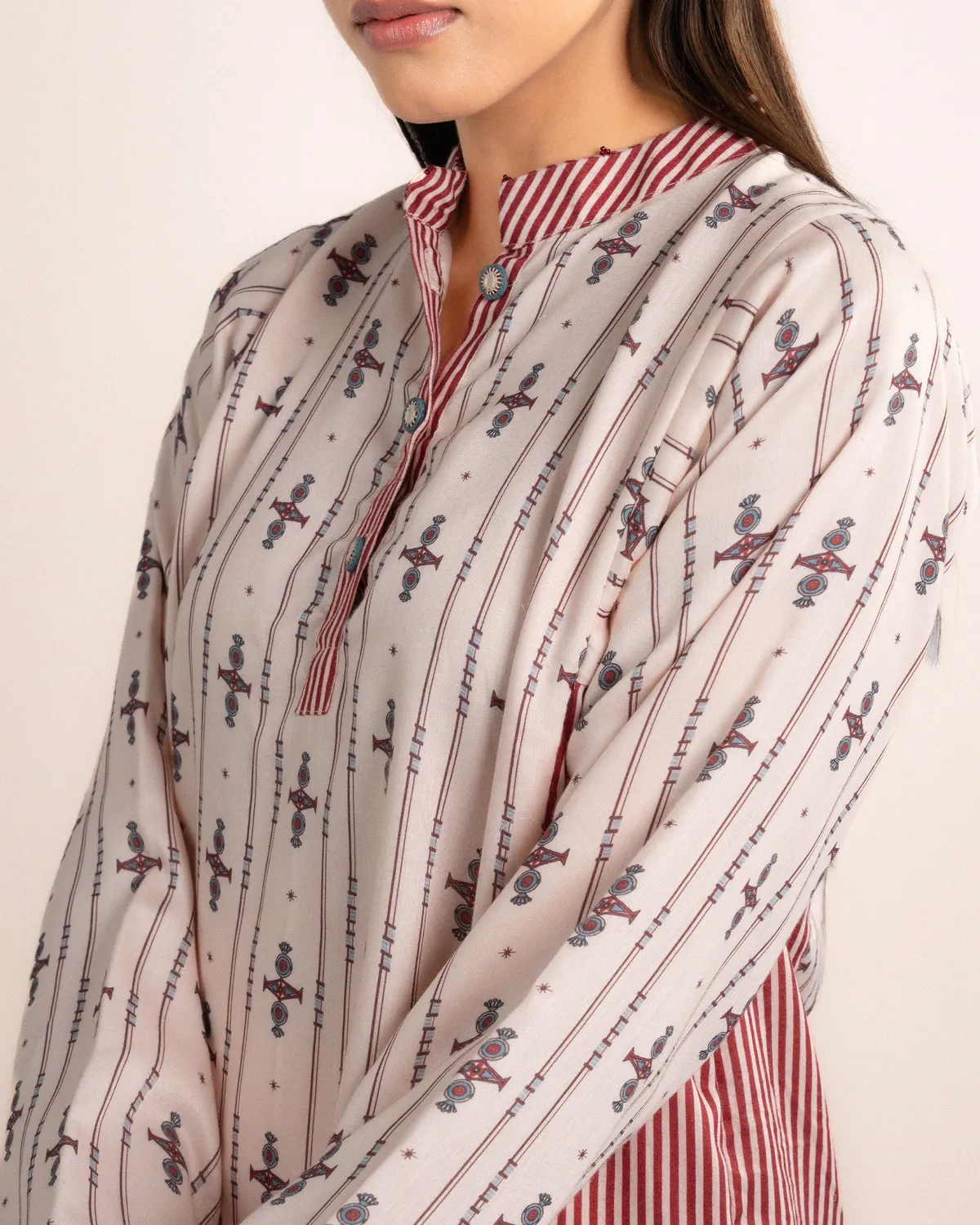 Our Dve Zuri camicia modal fantasia mistica