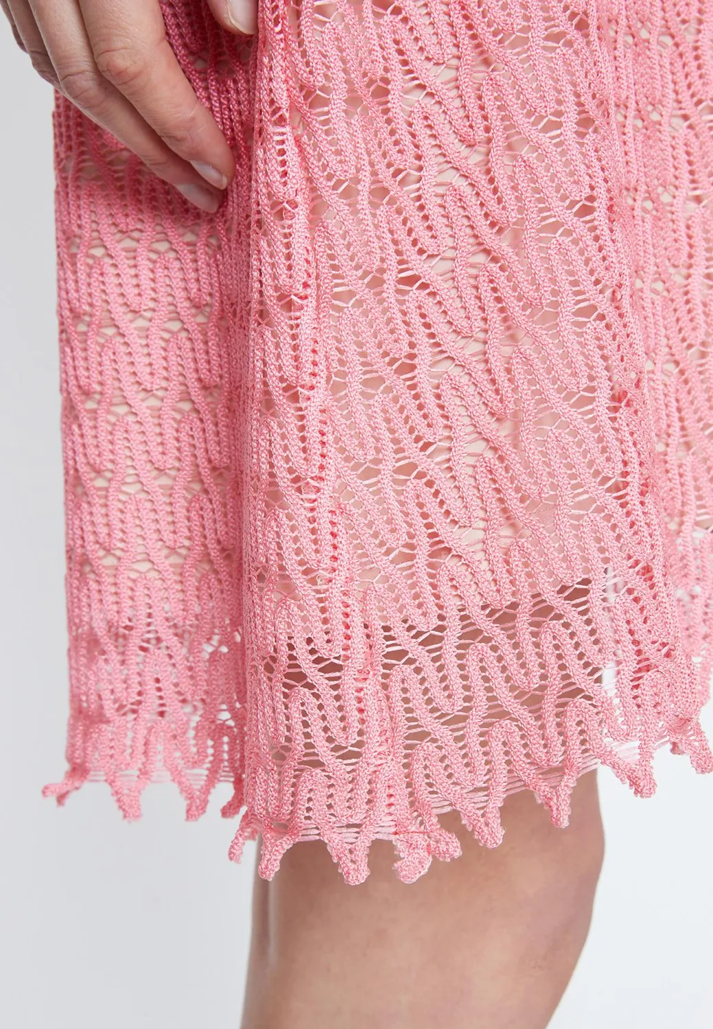 Ana Alcazar Rita abito maglia corto sfumato rosa