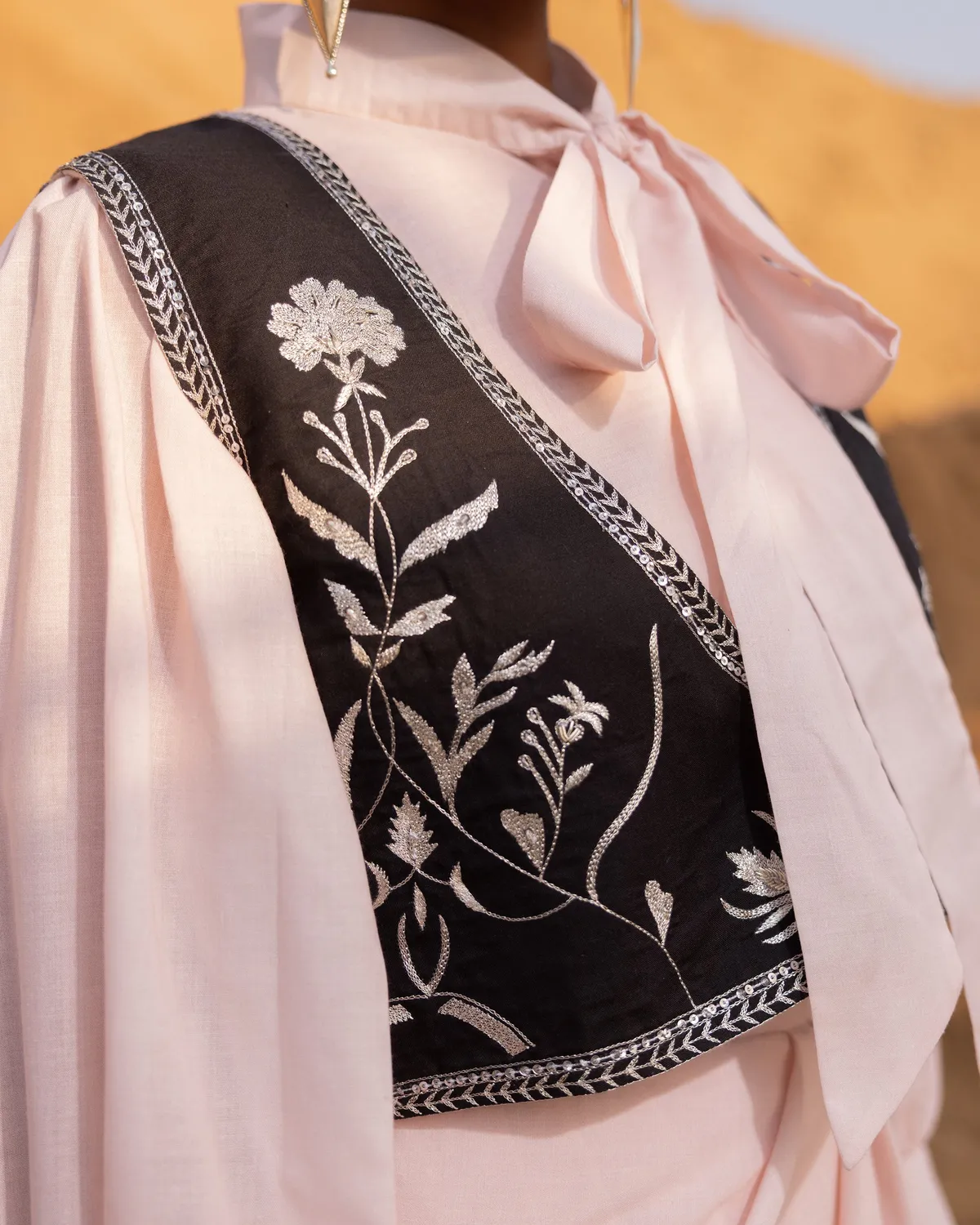 Our Dve Lynor giacca gilet sabbia nero