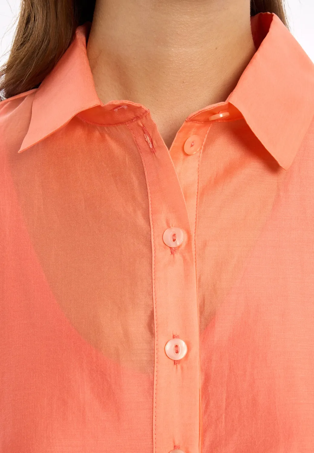 Ana Alcazar Wakia abito camicia arancione