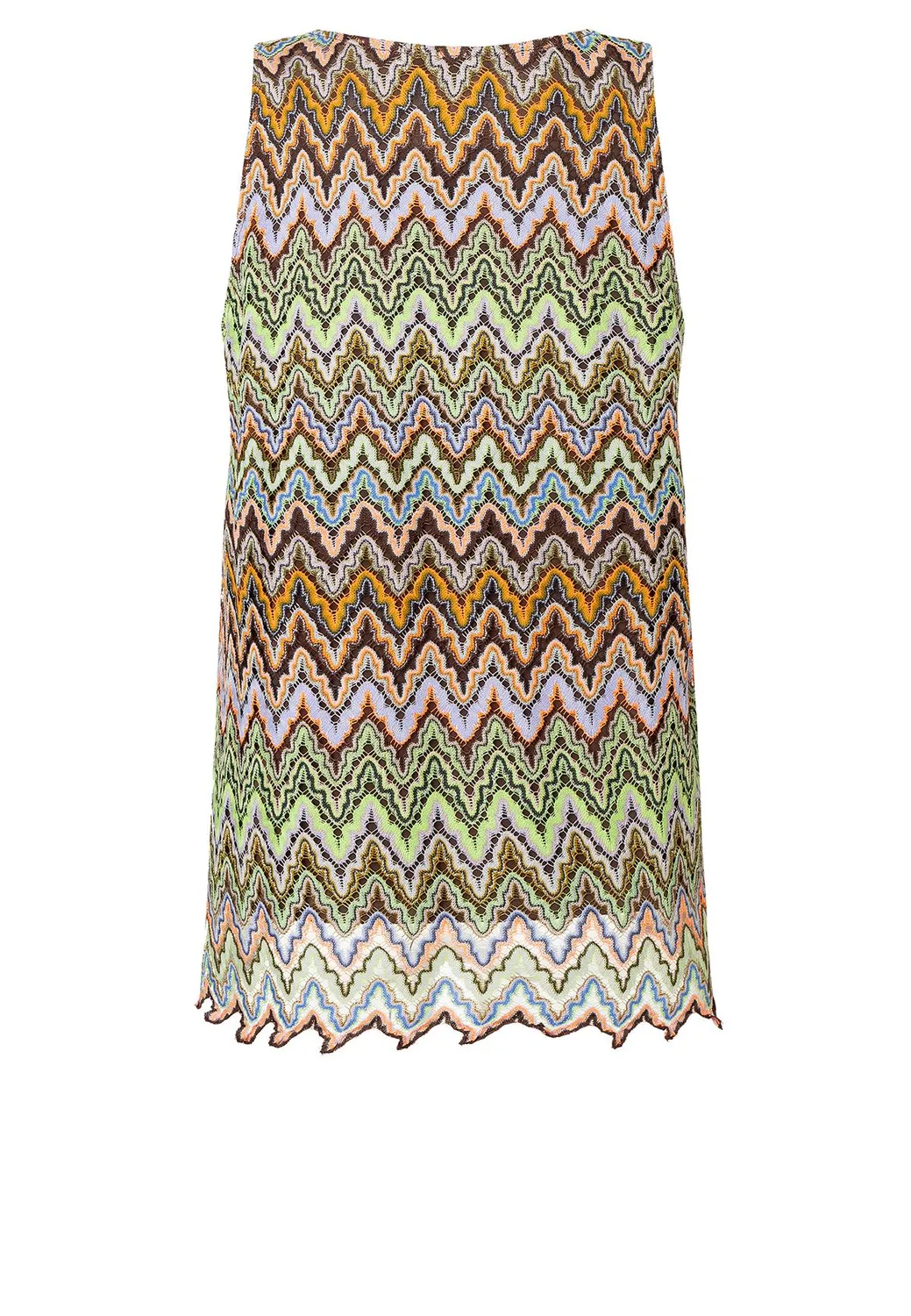 Ana Alcazar Pabani top maglia verde rosa smanicato