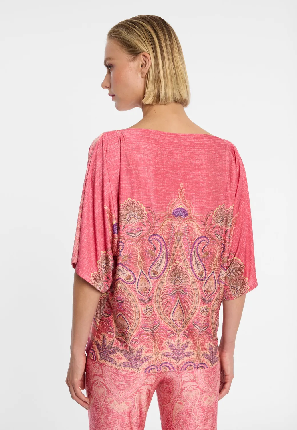 Ana Alcazar Dryna top fantasia paisley viola
