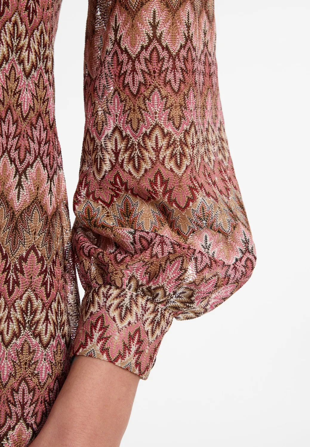 Ana Alcazar Eopathis abito traforato rosa corto