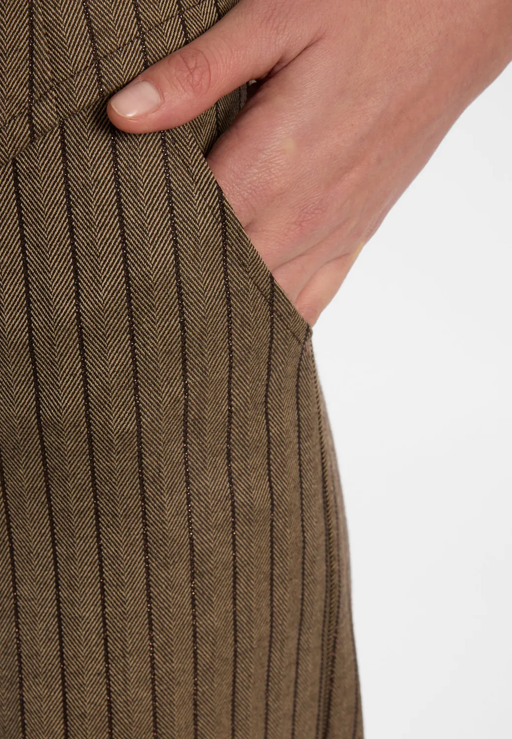 Ana Alcazar Endessa pantaloni marlene gessato