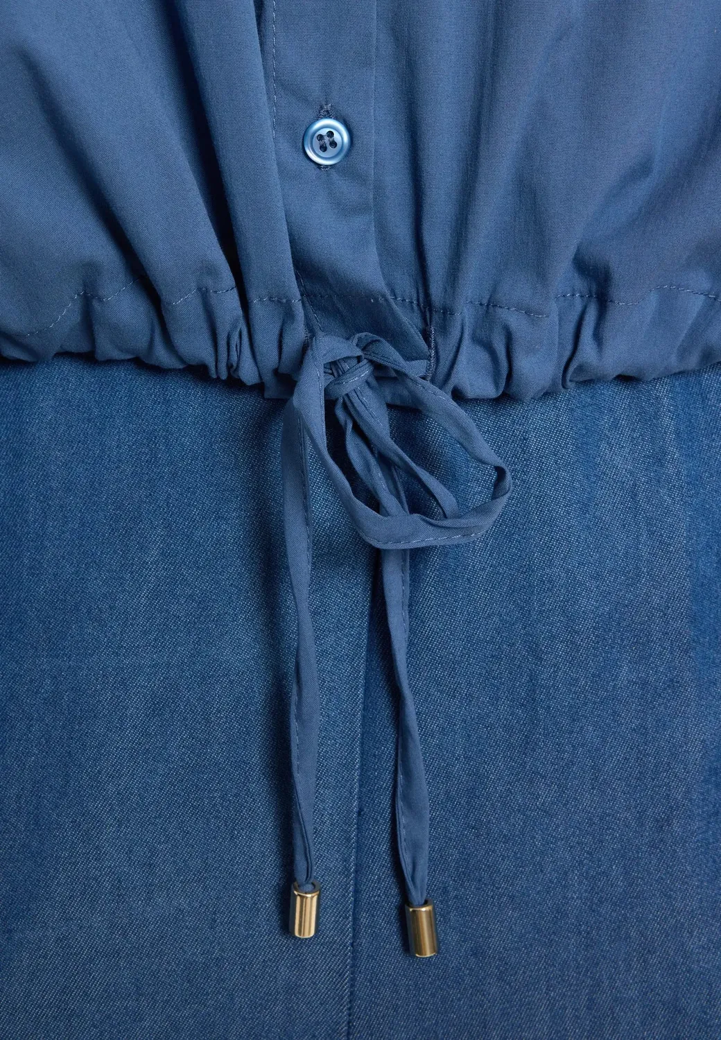 Ana Alcazar Doyla camicia azzurra maniche corte