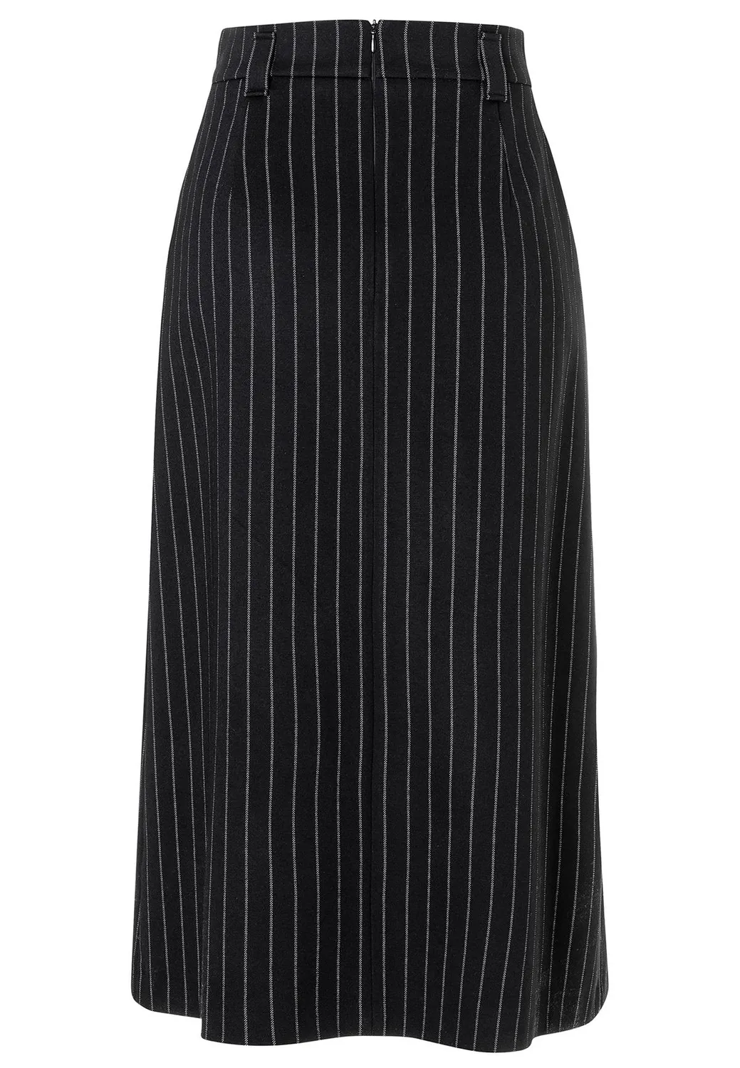 Ana Alcazar Soma gonna midi gessato jersey svasata