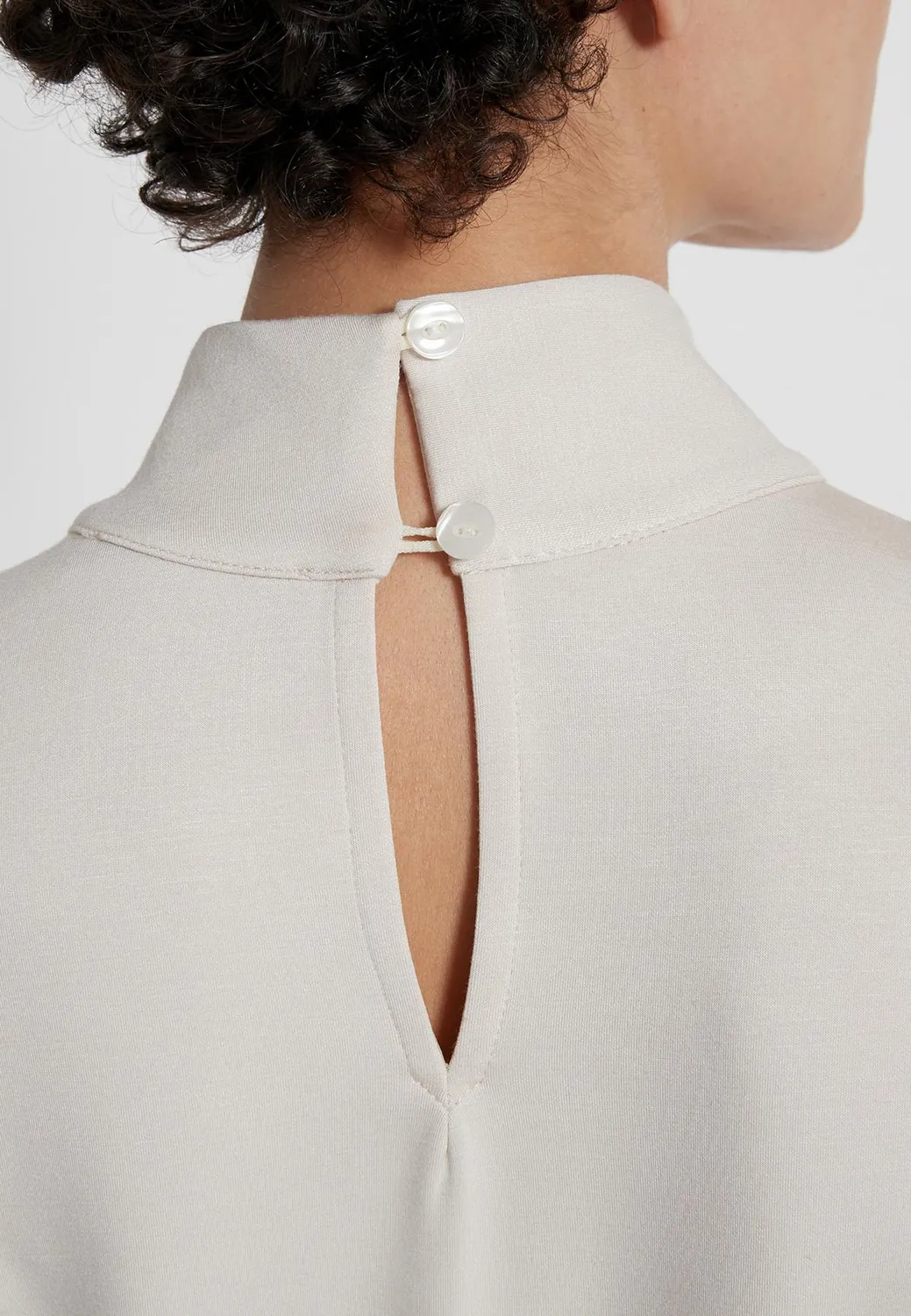 Ana Alcazar Hegla abito camicia midi bianco