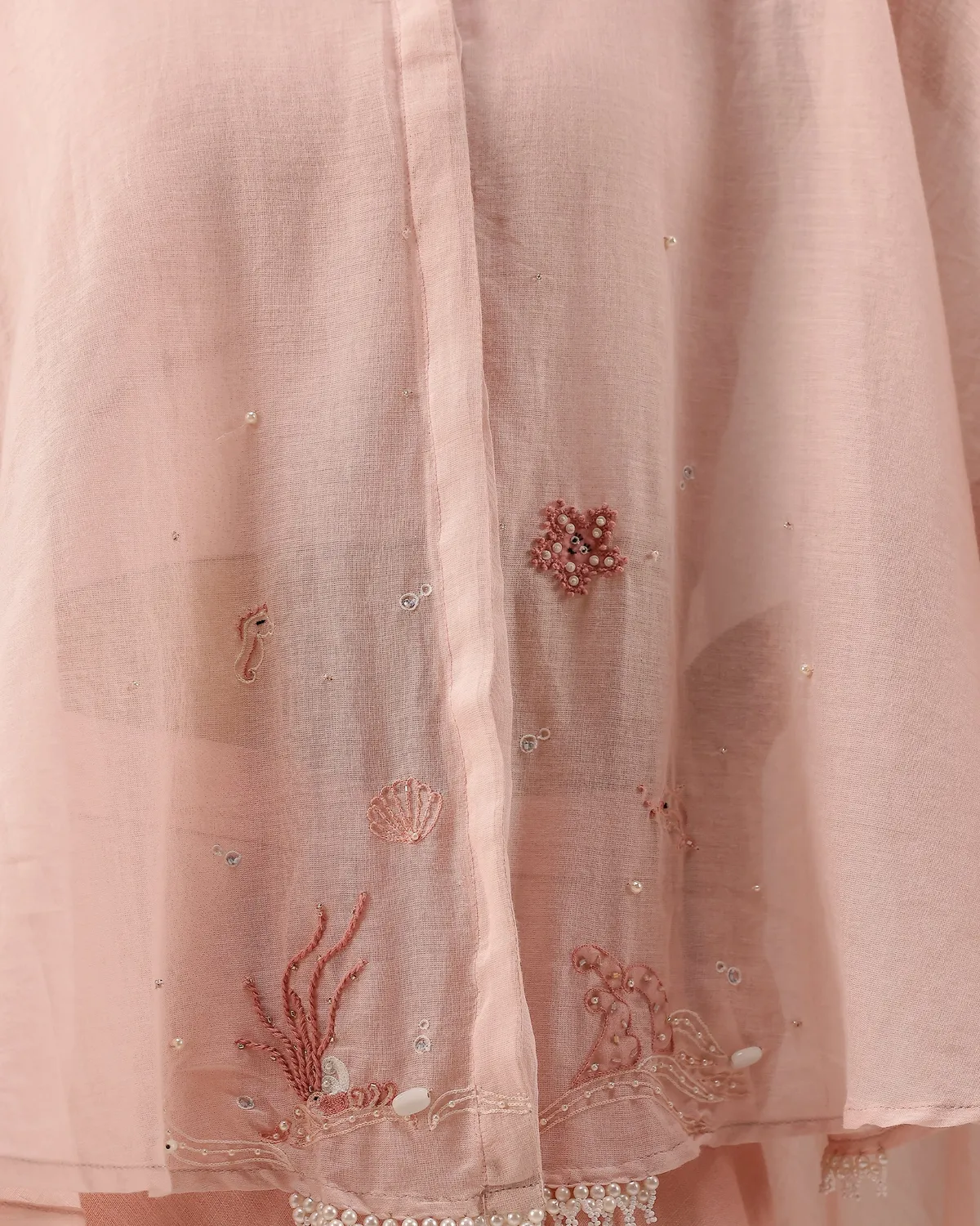 Our Dve Tropical Sorbet Golden Dune top rosa velo
