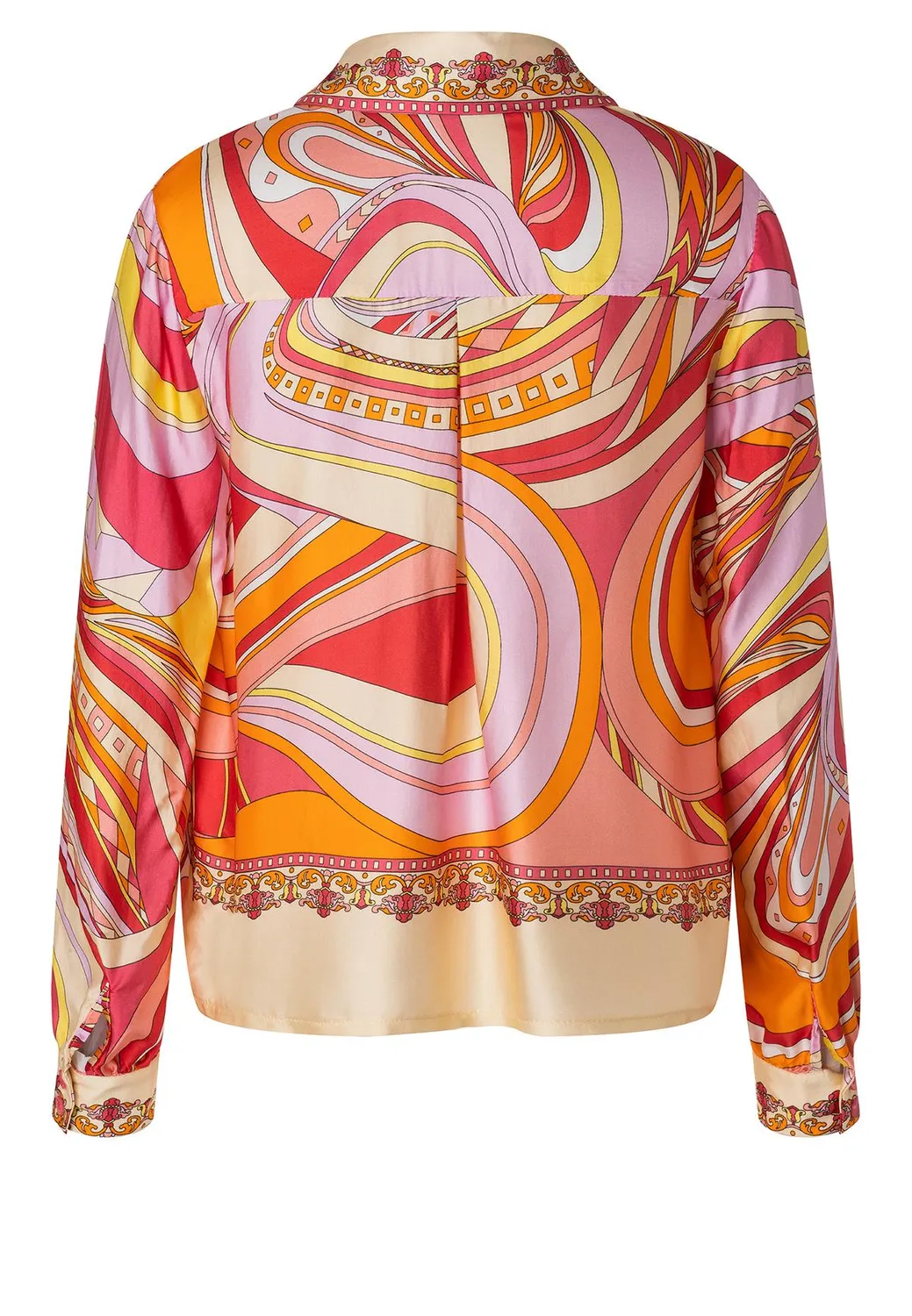 Ana Alcazar Kapri blusa satin fantasia anni 70