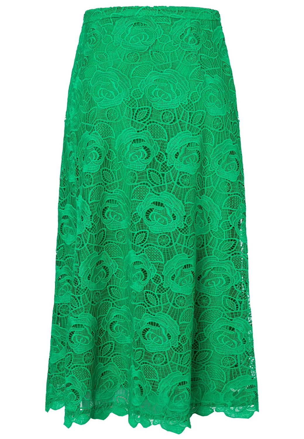 Ana Alcazar Dorni gonna midi pizzo verde